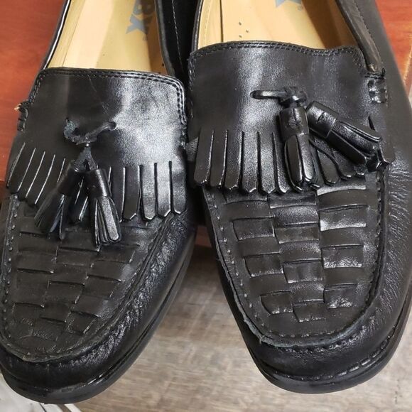 GBX Kohls brand black mens loafer shoes size 10 - Picture 4 of 8